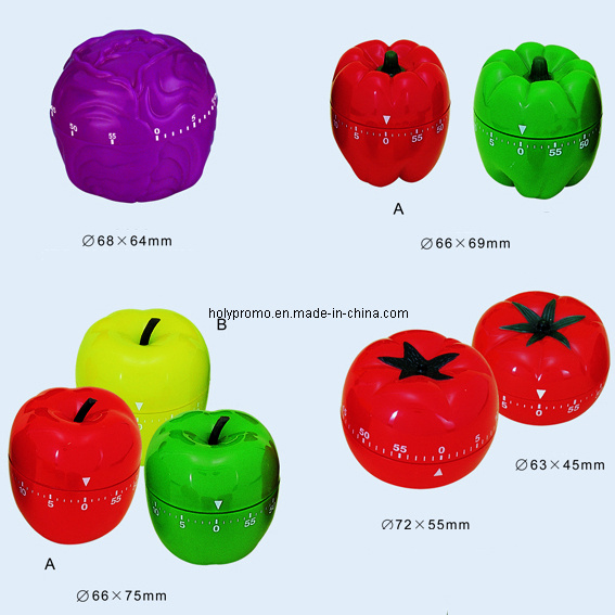 Apple Lemon Tomato Shapes Kitchen Timer