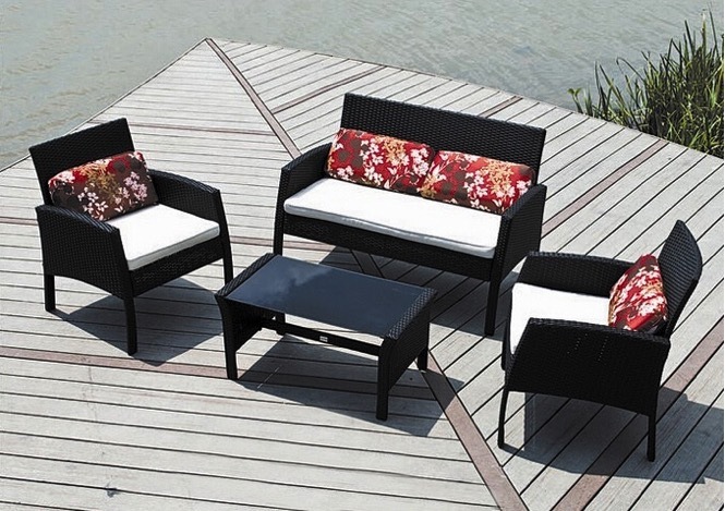 Outdoor Rattan Sofa Set for Garden