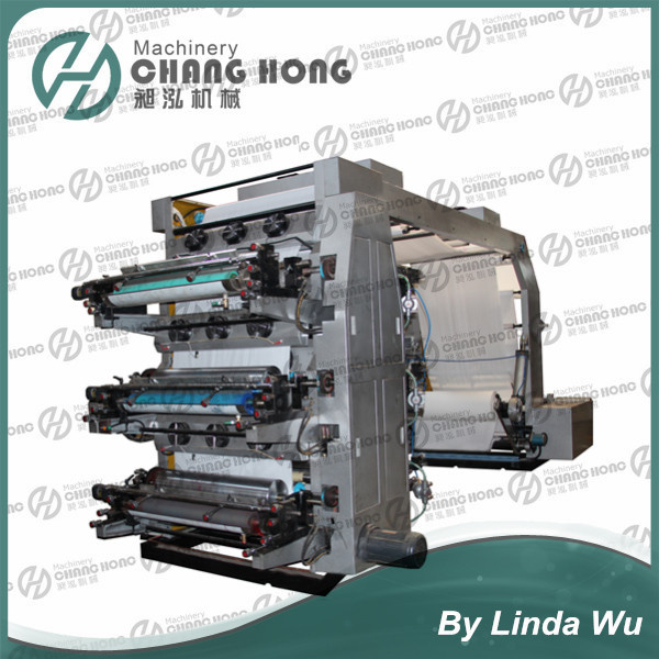 High Speed Six Colors Polyethylene Flexo Printing Machine