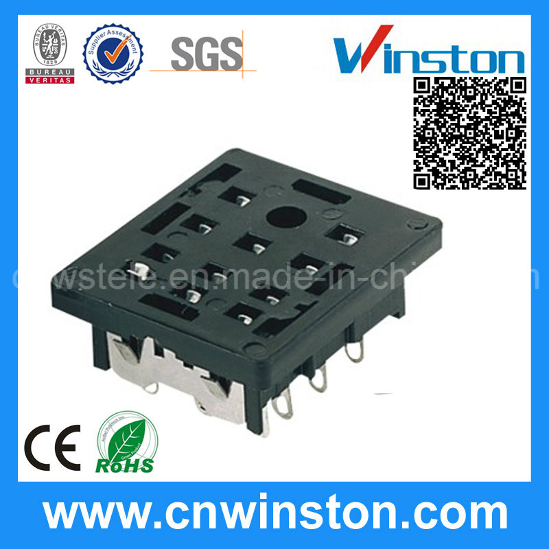Py-11 General Miniature Black Color Timer Industrial Relay Socket with CE