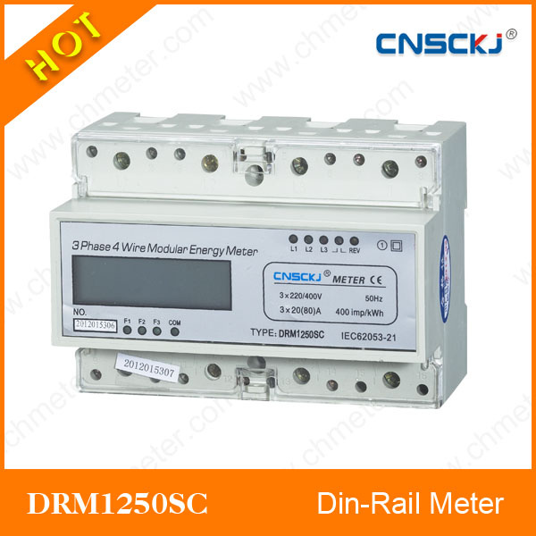 LCD Modbus Three Phase Smart Energy Meter DRM1250sc