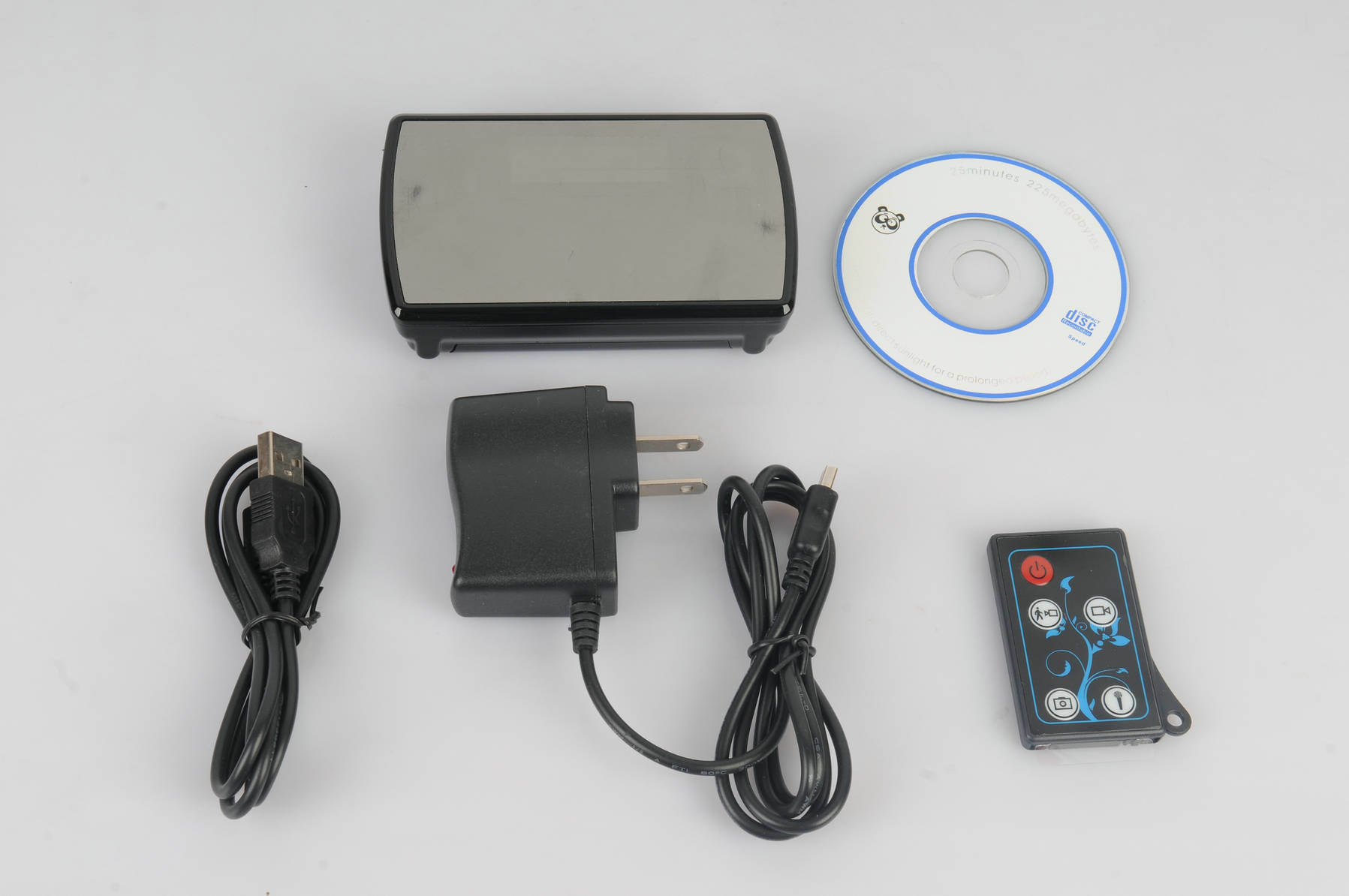 Table Colok Camera and Video Recorder, Mini DVR, Take Photo, Remote Control Ecm-Cl10A