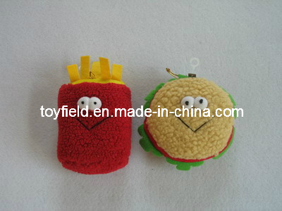 Plush Hamburger Dog Pet Chew Plush Pet Toy
