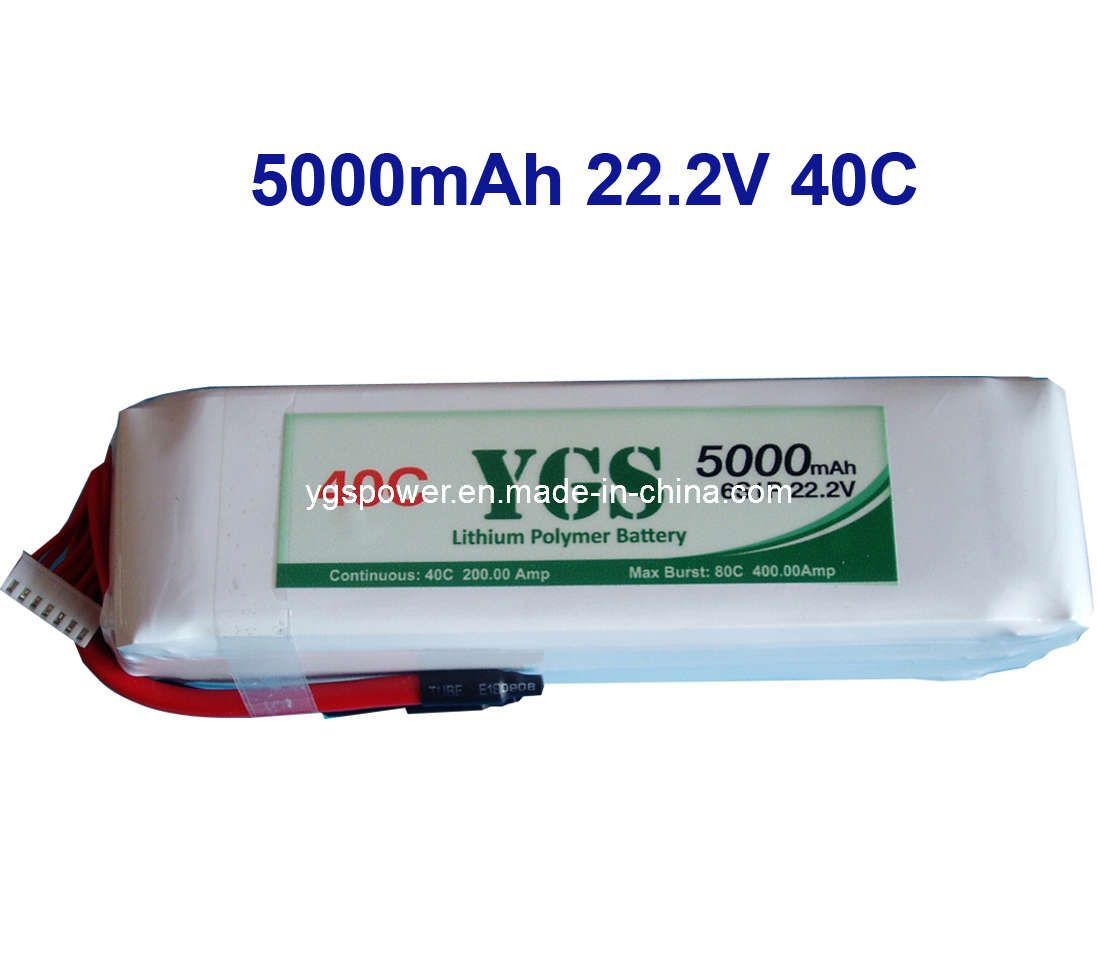 Lithium Battery 5000mAh 40c