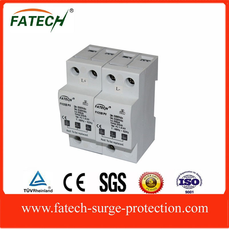 Popular Electronic Devices 500PV Type 1 DC Surge Protector Iimp 25kA Lightning SPD