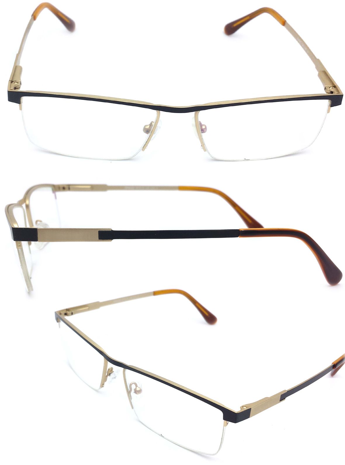 Classic Metal and Acetate Optical Frame Eyeglass and Eyewear (W023)