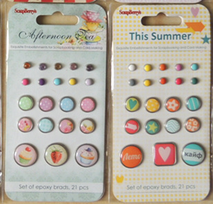 Epoxy Brads for Scrapbook