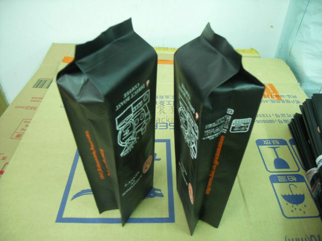 Side Gusset Plastic Coffee Bag with Valve
