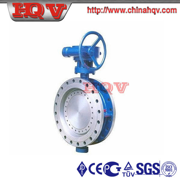 Flanged Metal to Metal Sealing Butterfly Valve with Gear