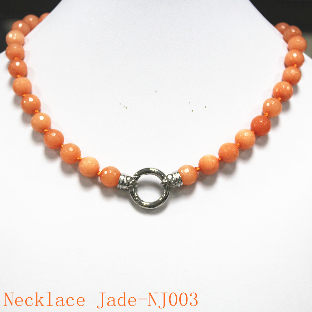 Fashion Jewelry Dyed Jade Necklace-Nj003