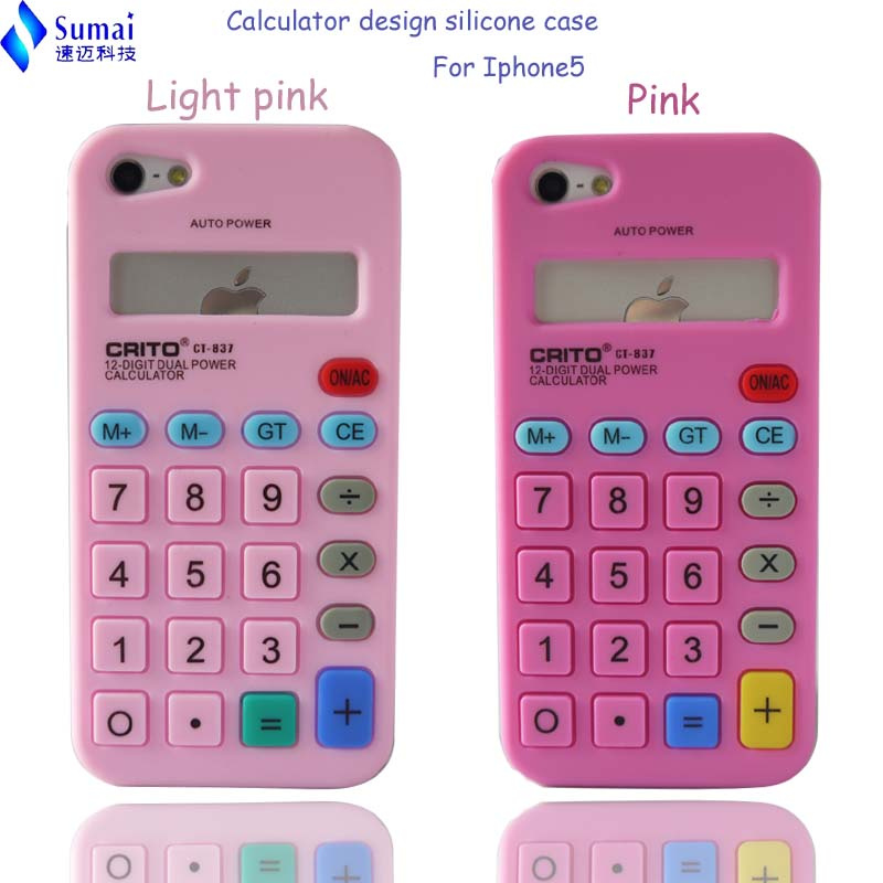 Calculator Design Particular Silicone Case for iPhone5 OEM