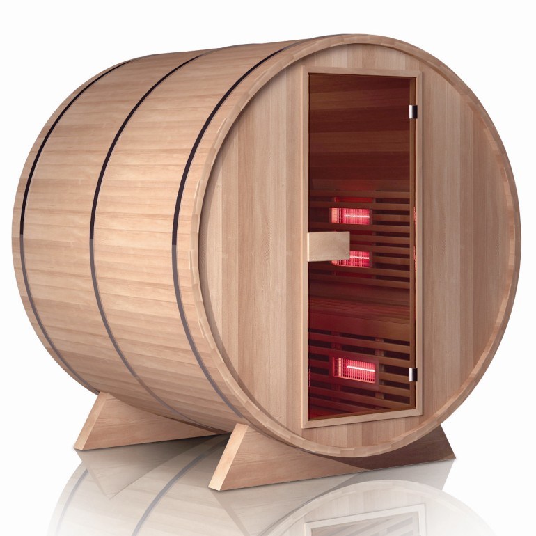 Outdoor Barrel Sauna Room, Infrared Sauna (01-S1)