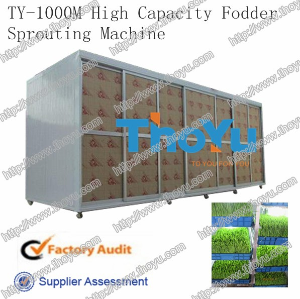 Green Fresh Hydroponic Fodder Sprouting Machine for Livestock