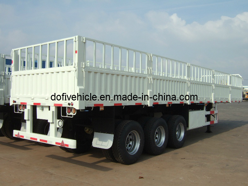 40feet Cargo Trailer with Three Axles and Drop Side