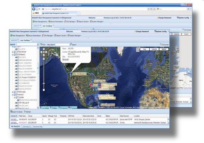 Web Based GPS Tracking Software (EX1000)