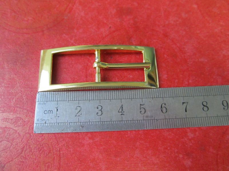 Custom Made Brass Color Zinc Alloy Belt Pin Buckle