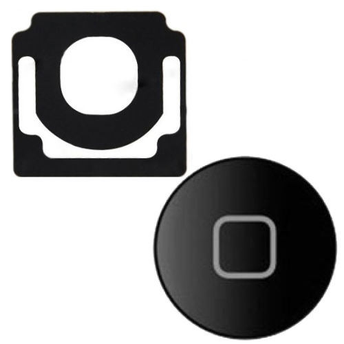 Original Home Menu Button with Replacement Metal Bracket Holder Black&White for iPad 2 3