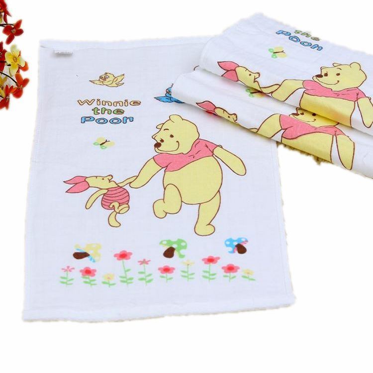 Cotton Plain Color Terry Hooded Baby Bath Towels