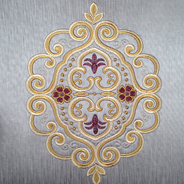 Decorative Embroidered PVC Leather with Favorable Price (LD-XH26)