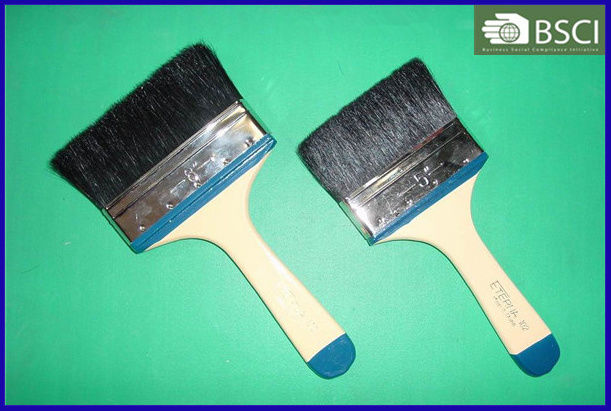 102 Black Bristle Paint Brush with Wooden Handle