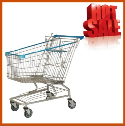 100L American Supermarket Shopping Cart with Good Quality