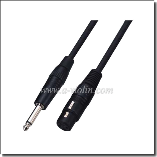 Professional Plated Microphone PVC Cable Audio (AL-M003Y)