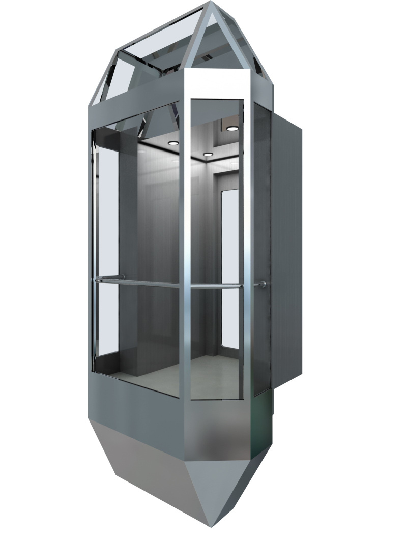 Observation Elevator with Diamond Shape