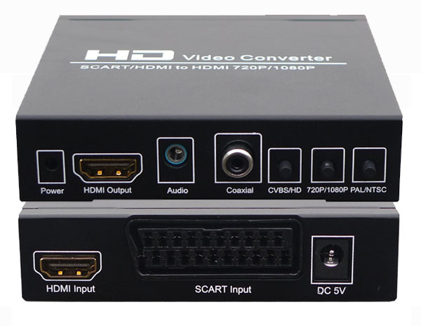 1080P Scart+HDMI to HDMI Converter with Coaxial&Audio