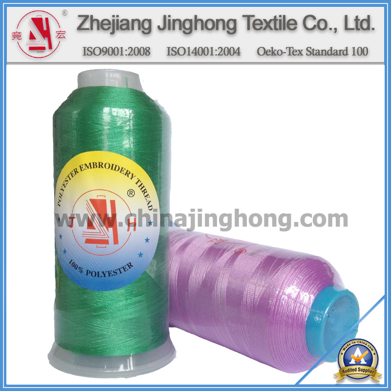 100% Polyester Thread for Embroidery 5000m/Cone