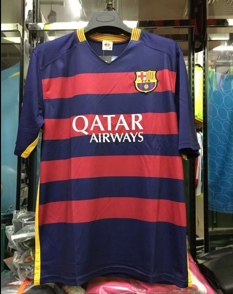 Barcelona Home Soccer Jersey Short Sleeve T-Shirt