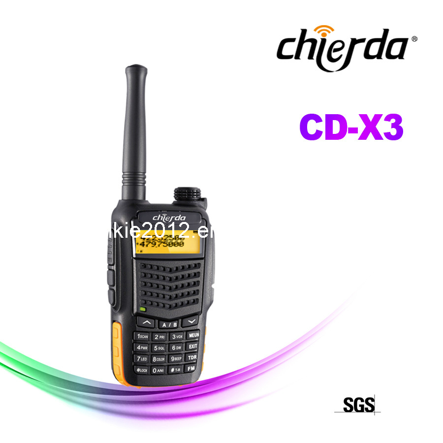 UHF VHF Portable Two Way Radios with Dual Band (CD-X3UV)