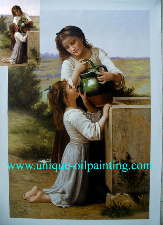Oil Painting, Bouguereau Oil Paintings-2