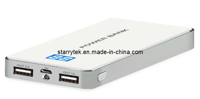 10000mAh USB Power Bank ,External Battery Charger with Digital LED Display (RST-J10000)