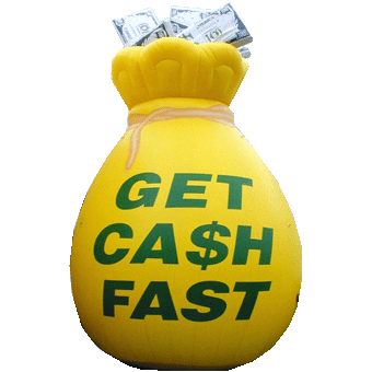 Inflatable Cash Bag Model for Advertising (M003)