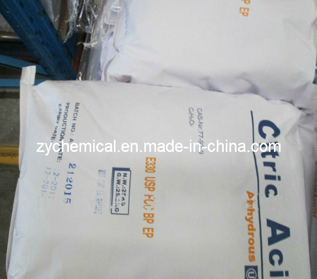 Citric Acid Anhydrous Bp98/E330 in Food and Beverage Industry