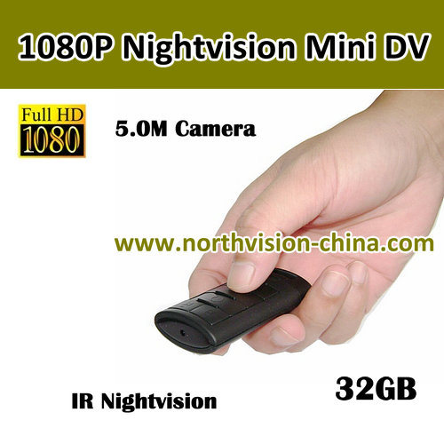 Night Vision 1080P Mini Camera Recorder H. 264 Video Format