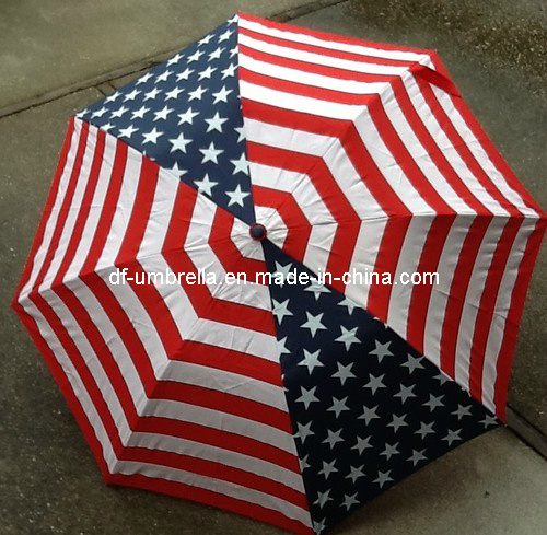 American Flag Stars & Stripes Patriotic Automatic Open Umbrella