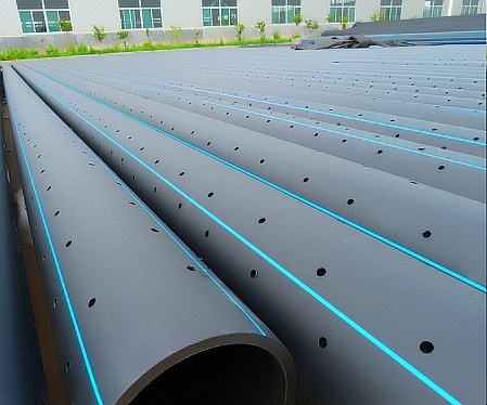 Perforated HDPE Pipes and Fittings for Water Leakingpe 125mm