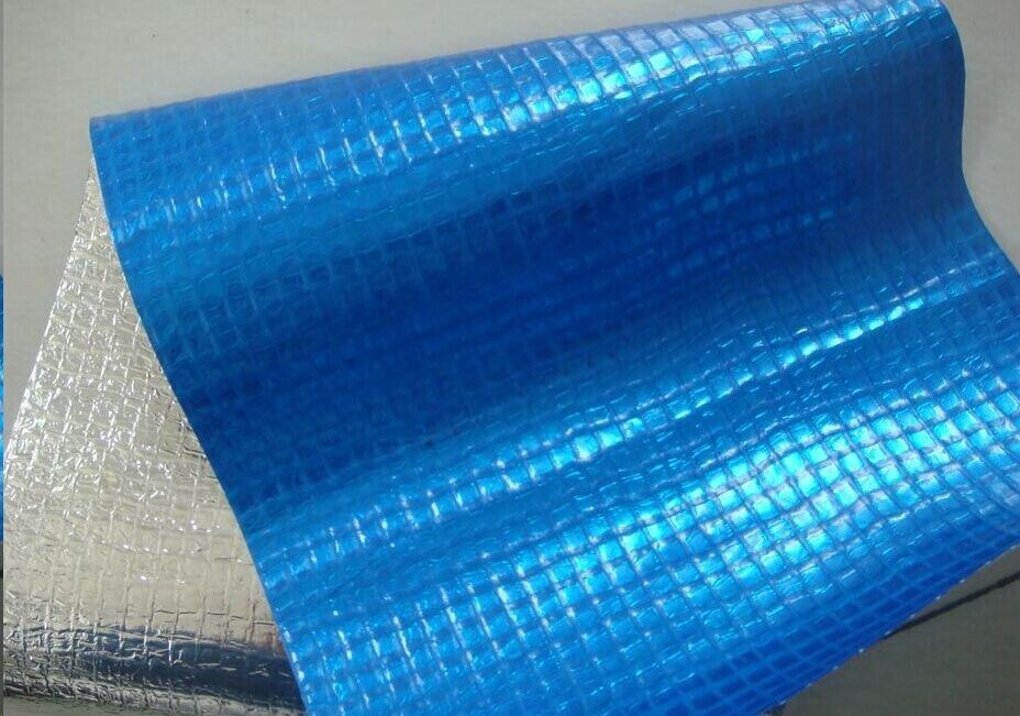 Moisture Insulation Blue Woven Fabric Foil Heat Insulation Material