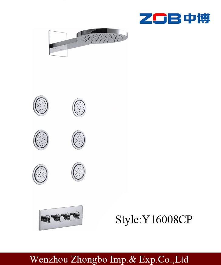 in Wall Big Head Shower Faucet (Y16008CP)