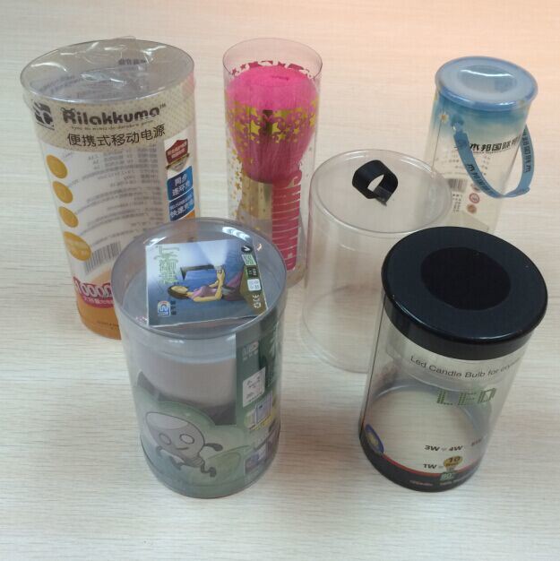 Cylinder Plastic Packaging Transparent Clear Tube