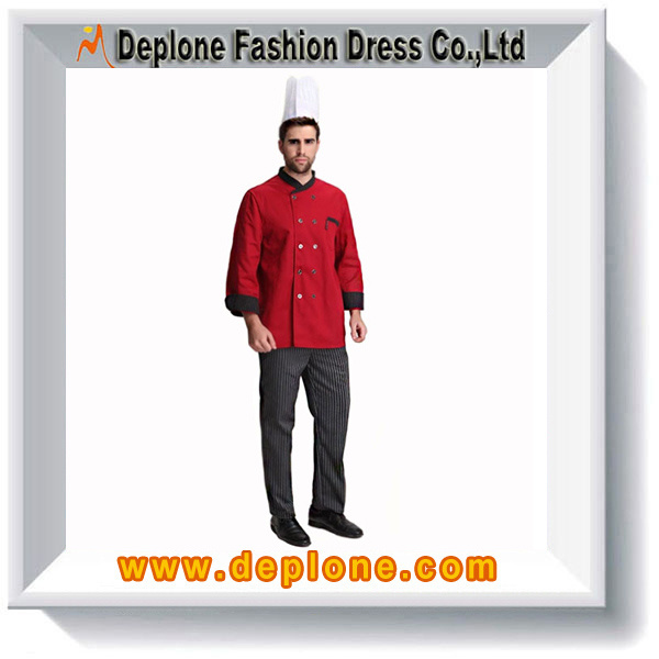 OEM Polyester &Cotton Chef Coat Uniform (CF310)