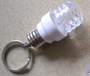 Bulb Shape LED Key Ring Torch (4058)