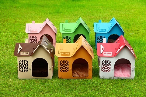 Pet Products Plastic Dog House Ecofriendly Customized Pass SGS