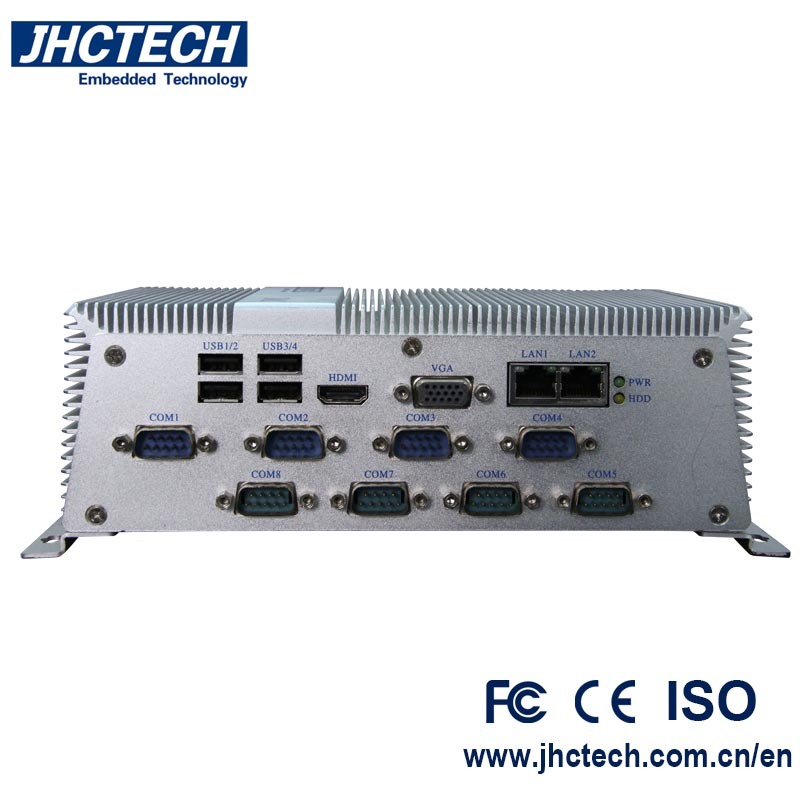 Atom Industrial Embedded Box Computer with 10 COM