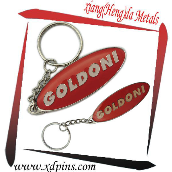 Custom Your Design Metal Key Chain with Epoxy (KCS--009)