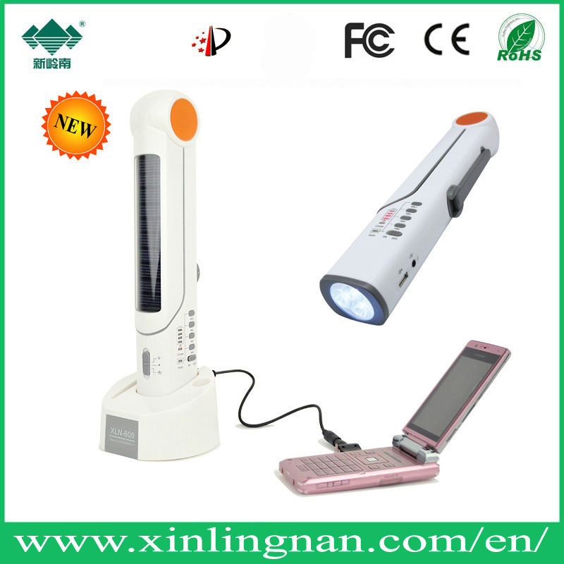 Solar Torch Light with Table Lamp Radio