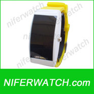 Square Silicone Digital LED Touch Screen Watch (NFSP265)