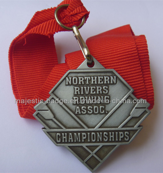Customized Medallion with Red Ribbon