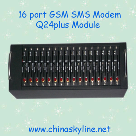 16 Port Wavecom Module Q24plus USB SMS MMS Modem